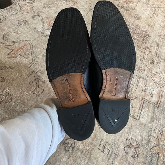 Allen Edmonds Franciscan Tooled Leather Monk Strap Classic Loafers Black SZ 11.5 main image 10